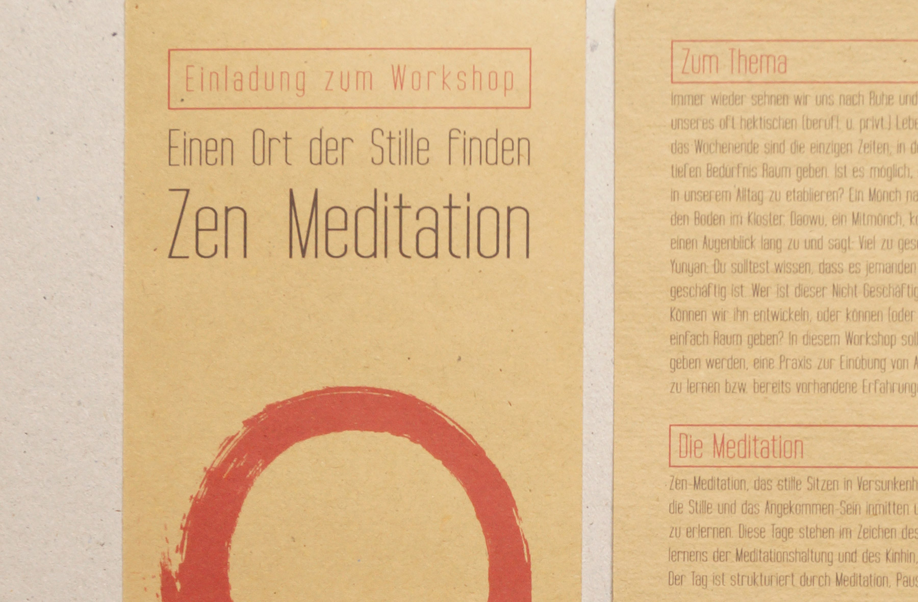 Zen Meditation – Flyer